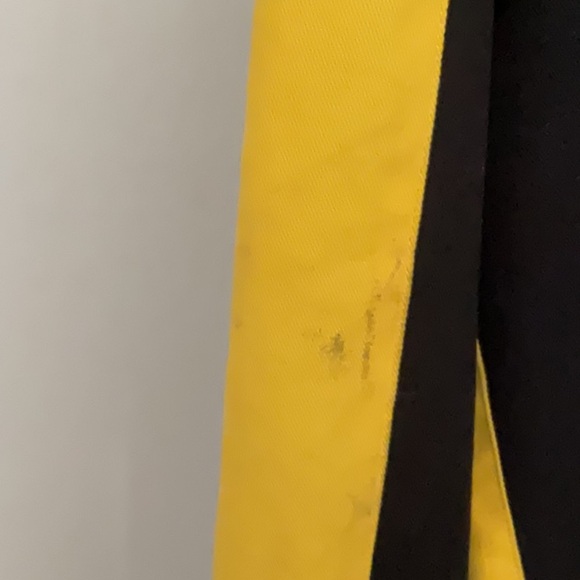 Kappa Varsity Bomber Jacket Black and Yellow - Picture 4 of 7